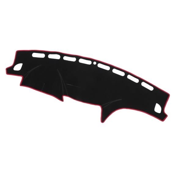 Unique Bargains Car Dashboard Cover Mat for Subaru Impreza 08-11 Black Red Center Console Interior Trim Dash Board Mat
