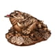 thumbnail image 2 of Figura de rana de la riqueza, decoración de escritorio coleccionable decorativa para gabinete de entrada Bronce, 2 of 9