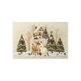 thumbnail image 6 of Christmas Doormat, Festive 3D Embroidery Entry Mat with Non-Slip Backing for Decor(A), 6 of 6