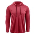 thumbnail image 3 of GrmtClth Men's Hoodies Workout Long Sleeve Fishing Shirts UPF 50+ Sun Protection Dry Fit Workout Athletic Gym Hooded S, 3 of 6