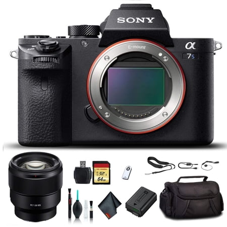 Sony Alpha a7S II Mirrorless Camera with FE 24-70mm Lens + 64GB Card Bundle (International Model)