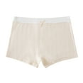 thumbnail image 2 of ATOGUTA Girls Underwear Boyshorts Size 4T-13 Soft Breathable Panties Boy Shorts Seamless Underwear for Girls, Beige, 2 of 4