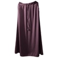 thumbnail image 2 of YUEJUIR Long Skirts For Women Spring And Autumn City Leisure Skirt Ladies Solid Color Drawstring Skirt A Line Skirt Boho Skirt (Red,XXXL), 2 of 6