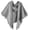 Grey, variant on 2025 Lightweight Fringe Triangle Shawl Wrap for Women Solid Color Scarf Cape for All Seasons Cover Up Accessory