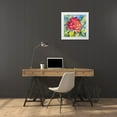 thumbnail image 3 of Loreth, Lanie 12x12 White Modern Wood Framed Museum Art Print Titled - Crimson Peony, 3 of 4