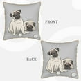 thumbnail image 3 of ZNDUO Throw Pillow, 20"x20" Bed Pillow and Couch Pillows - Indoor Decorative Pillows，Cartoon Baseball Dog Throw Pillow, 3 of 8