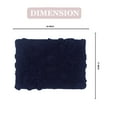 thumbnail image 5 of Home Weavers Modesto Bath Rug 100% Cotton Bathroom Rugs Set, Washable Rug, Soft Cotton & Water Absorbent bath Rug, Kitchen Door Mat, Bath Mat Set, Non-Slip Bath Floor Mat, 17"x24" Rectangle, Navy, 5 of 9