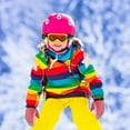 thumbnail image 3 of Dyfzdhu Winter Outdoor Kids Snow Skating Snowboarding Windproof Warm Ski Gloves Hot Pink, 3 of 3