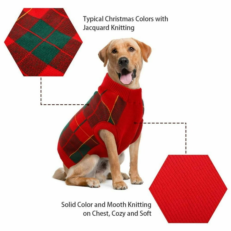 ROZKITCH Classic Dog Christmas Sweaters Puppy Festival Winter