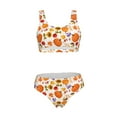thumbnail image 5 of Kdxio Autumn Plants for Womens High Waisted Bikini Top Sports Style Two Piece Bathing Suits, 5 of 5