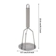 thumbnail image 3 of HOZADOIE Stainless Steel Potato Press Kitchen Essentials Kitchen Tools Kitchen Tools Household Stainless Steel Potato Press with Handle Stainless Steel Mashed Potatoes, 3 of 7
