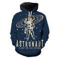 thumbnail image 3 of Sudadera con capucha con estampado 3D de astronauta de dibujos animados para hombres y mujeres, sudaderas casuales de gran tamaño, ropa de calle de hip hop para niños, 3 of 5