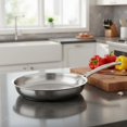 thumbnail image 4 of DOLITY Stainless Steel Frying Pan Works on All Cooktops Triple-Layer Skillet Even Heat Distribution Triple-Layer Clad Skillet for Home Cooks, 4 of 9