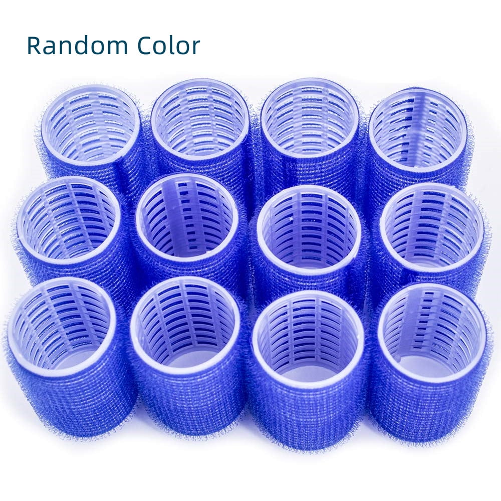 Happon 12Pcs Hair Roller, 4.4 cm Size Plastic Hair Rollers Hair Curlers
