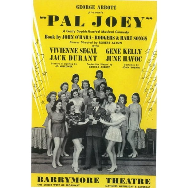 Pal Joey Broadway Movie Poster 11 X 17 Walmart Com Pal Joey Broadway Movie Poster 11 X 17 Walmart Com
