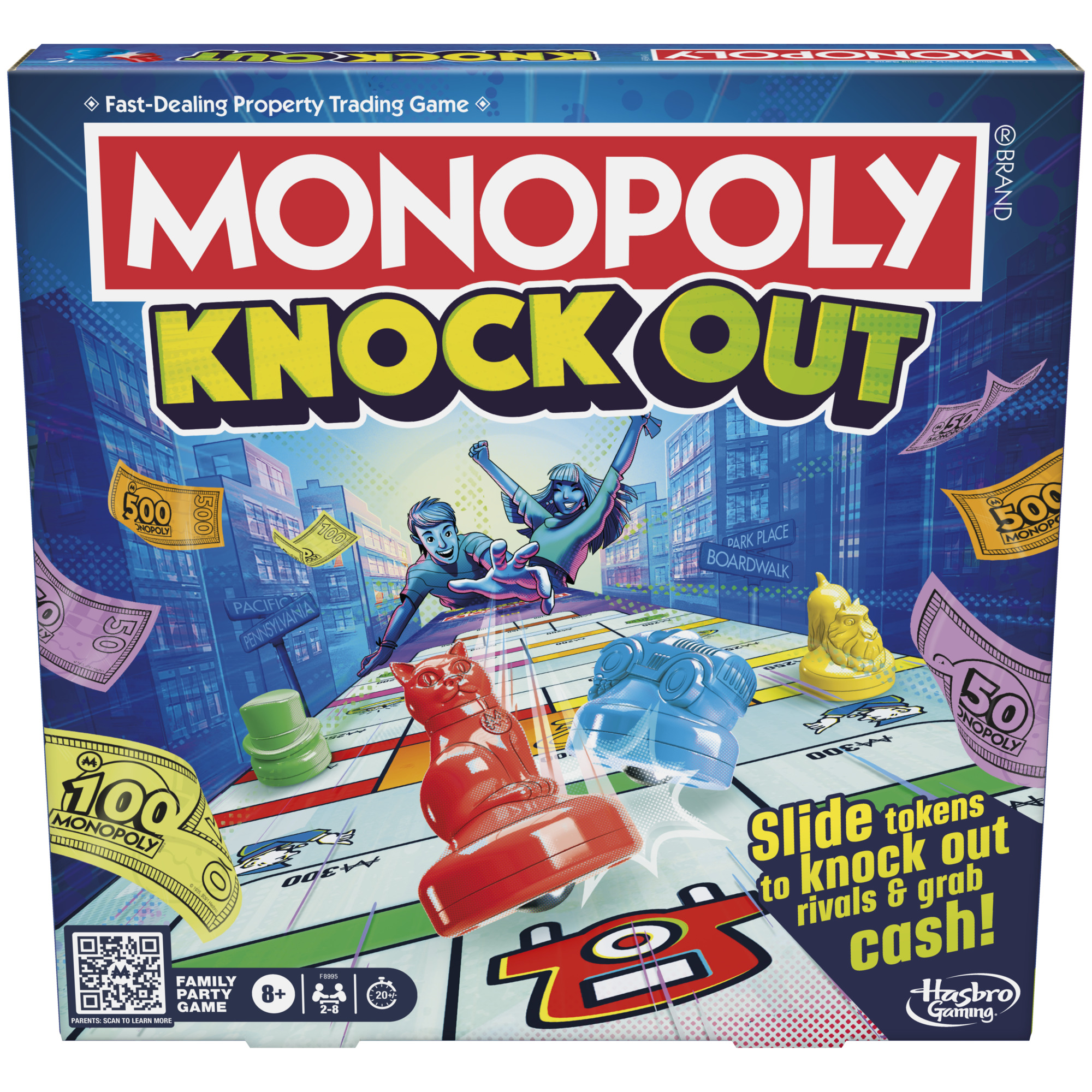Monopoly Knockout Family Party Game, Quick-Play Edition photo 1