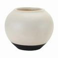 thumbnail image 3 of Melrose Two Tone Urn Ceramic Vase - 8.75" - White and Black, 3 of 3