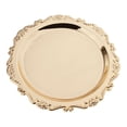 thumbnail image 2 of Plato Dorado Sunnimix Bandeja de Postre 25 cm para Servir Frutas y Postres, 2 of 8