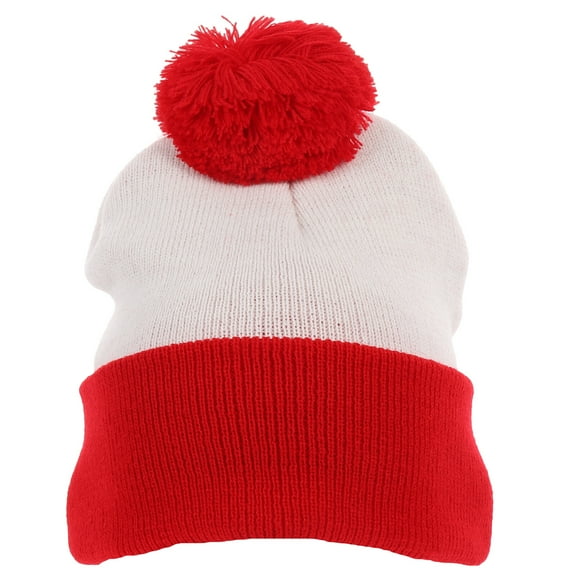 1pc Fashion Woolen Hat Christmas Color Match Warm Hat Knitted Winter Hat