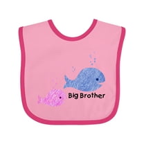 Inktastic Big Brother with Lil' Sister Boys Baby Bib