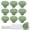 Green, variant on 10Pack Ceramic Cabinet Knobs, 1.26Inch/32mm Sky Blue Round Drawer Dresser Knob Pulls Handle with Screws, for Kitchen Cupboards, Wardrobes, Children's Rooms, Bedroom Furniture & Office Desks