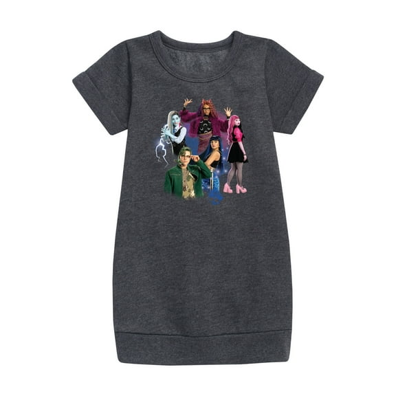 Monster High - Character Group - Toddler And Youth Girls Fleece Dress
