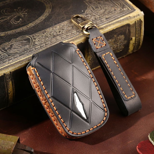 Leather Remote Key Case Cover For Hyundai Genesis Gv60 Gv90 2022 2023 8 Buton