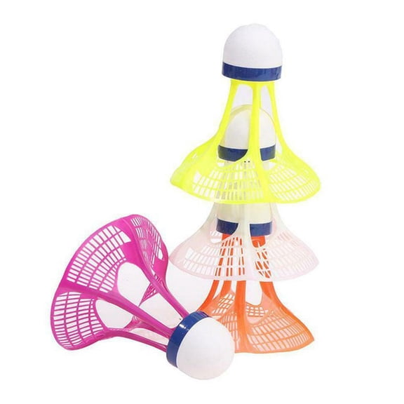 SPRING PARK 3Pcs Windproof Plastic Badminton Balls Shuttlecocks for Indoor Outdoor Sports Fitness Game