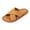 Coffee, variant on Women's Cross Band Summer Slide Slippers, Arch Support Indoor Walking Shoes, Wide Fit Orthotic Slides for Beach Backyard Casual Gray