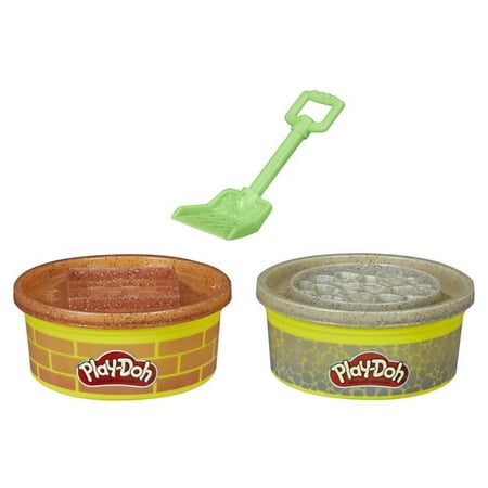 Play-Doh Wheels Brick & Stone Dough 2-Pack, 16oz (Best Playdough For Toddlers)