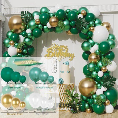 Kit de arco de guirnalda de globos verdes de aguacate Globo de boda