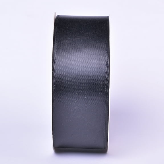 Yama Ribbon 1.5" Single Face Satin Black Mega Ribbon, 1 Each