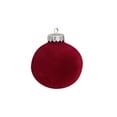 thumbnail image 2 of Velvet Christmas Ball Ornaments, 12-pack Flocked Plastic Tree Decorations, 3.14 Inch Brown Hanging Balls for Home Holiday Decor,Vsgery, 2 of 9