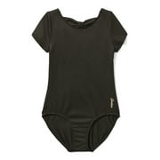 Justice Cap Sleeve Ballet Leotard for Girls with Bow Back, Sizes XXS-XL