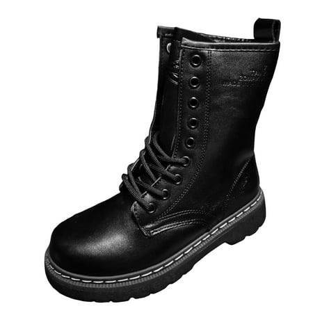 

Cowgirl Boots Cowboy Boots for Women Women s Fashion British Style Solid Leather Leather And Velvet Lace Up Boots Ladies Fahion Dress Tall Boots