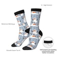 thumbnail image 4 of Pofeuu Happy Snowmen Snowfall Print Crew Socks, Adult Running Hiking Socks for Youth and Adult, 4 of 6