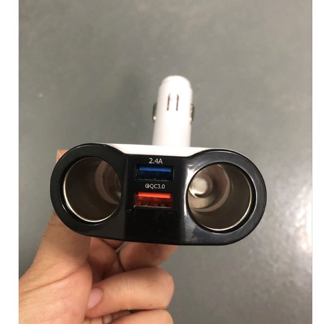 Cargador de coche, carga ultrarrápida, reproductor MP3 Bluetooth, uno a tres encendedores