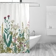 thumbnail image 2 of GZHJMY Herb Wildflower Shower Curtain Waterproof Fabric Bath Curtain with Hooks for Bathtub Bathroom Decor, 60 x 72 Inch, 2 of 6