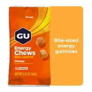 (3 pack) GU Energy Chews, Orange, 1ct - 2.12oz Bag, Energy Gummies for Workouts