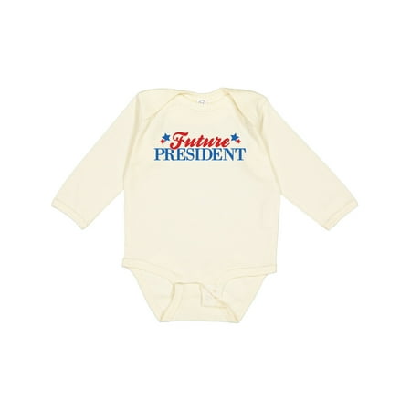 

Inktastic Future President Gift Baby Boy or Baby Girl Long Sleeve Bodysuit