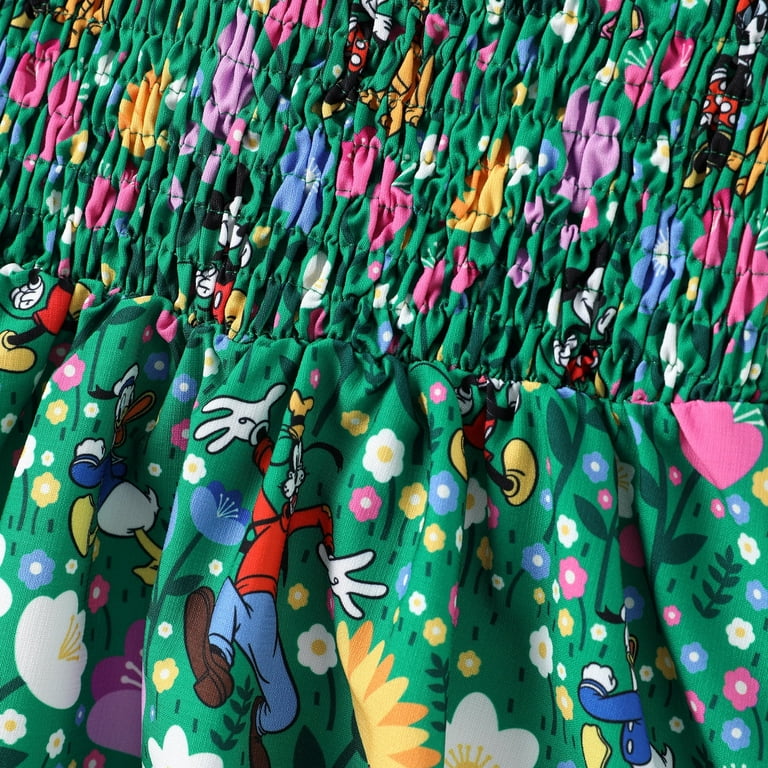minnie mouse green dress Disney Girls Dresses Minnie Mouse Graphic Green Halter Bow Easter Garden Flower Easter Summer Dress Kids 6-7y, Girl's, Size: 6-7 Years