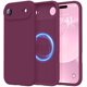 thumbnail image 1 of Funda de Silicona Premium para iPhone 6.5", a Prueba de Golpes, Forro Suave, Vino Tinto, 1 of 7