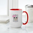 thumbnail image 4 of CafePress - Easter Fun Neko Large Mug - 15 oz Ceramic Large White Novelty Mug, 4 of 4