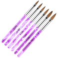 thumbnail image 1 of 6 Pcs Brush Set for Nail Art, Acrylic Gel Nail Brush Set, Nail Art Nail Pen for Painting, Professional Nail Brush UV Gel Nail Acrylic Brush, 1 of 5