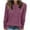 Purple, variant on biudgviw Sweater for Women Crew Neck Ribbed Casual Pullover Shirts Long Sleeve Loose Fit Lightweight Fall Clothings Blouses