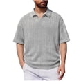 thumbnail image 2 of Zylanna Men's Polo Shirts, Casual Moisture Wicking Short Sleeve Quick-Dry Performance Tops for Golf White, 2 of 5