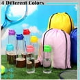 thumbnail image 5 of 40 Pcs 17 oz Plastic Water Bottles Bulk and Drawstring Backpack Set Reusable Flip Top Leakproof Water Bottles with Handle for Adults Sports Gym Travel Party Outdoor(Fresh), 5 of 12