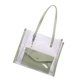 thumbnail image 2 of Bolso de hombro transparente para mujer, bolso de playa, bolso de mano, monedero portátil, decoración, verde Vogacara AP000905-03, 2 of 7