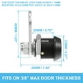 thumbnail image 4 of Unique Bargains 4 Sets 5/8' Zinc Alloy RV Storage Locks Cabinet Lock with Keys Fits on 3/8' Max Door Thickness, 4 of 6