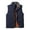 Blue, variant on Men's Winter Fishing Body Warmer Warm Windproof Gilet Outdoor Photography Vest With Pockets